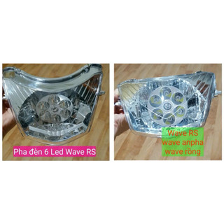 bộ pha đèn led rs,anpha có 6 bóng siêu sáng