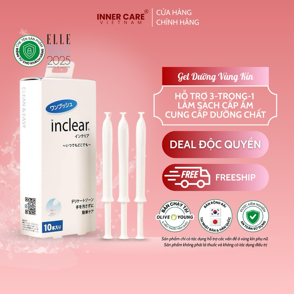 [DEAL MỞ BÁN] Bút Gel Phụ Khoa Inclear Kiesn Dung Dịch Vệ Sinh Phụ Nữ Nhật Bản - Chính Hãng