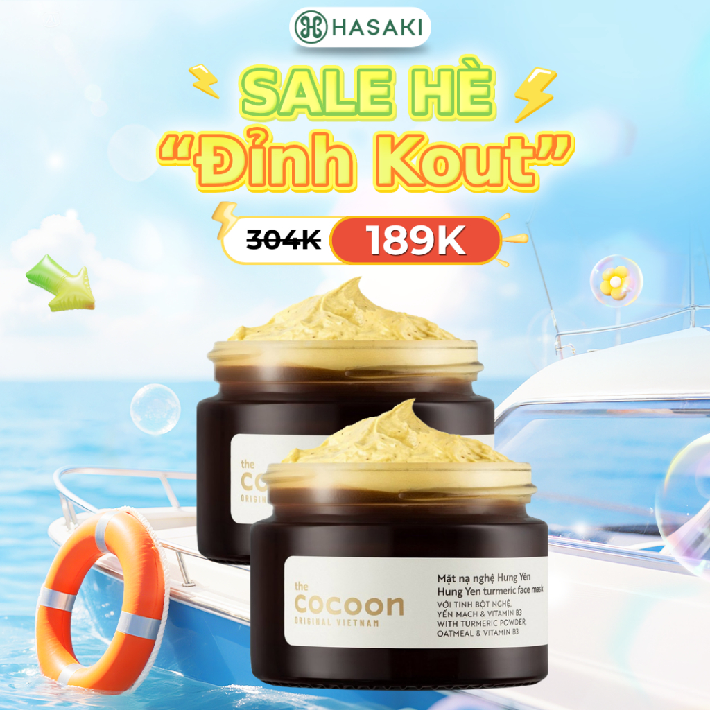[DAILY] Mặt Nạ Nghệ Hưng Yên Cocoon Giúp Da Rạng Rỡ Mịn Màng Hasaki Sản Phẩm Chính Hãng