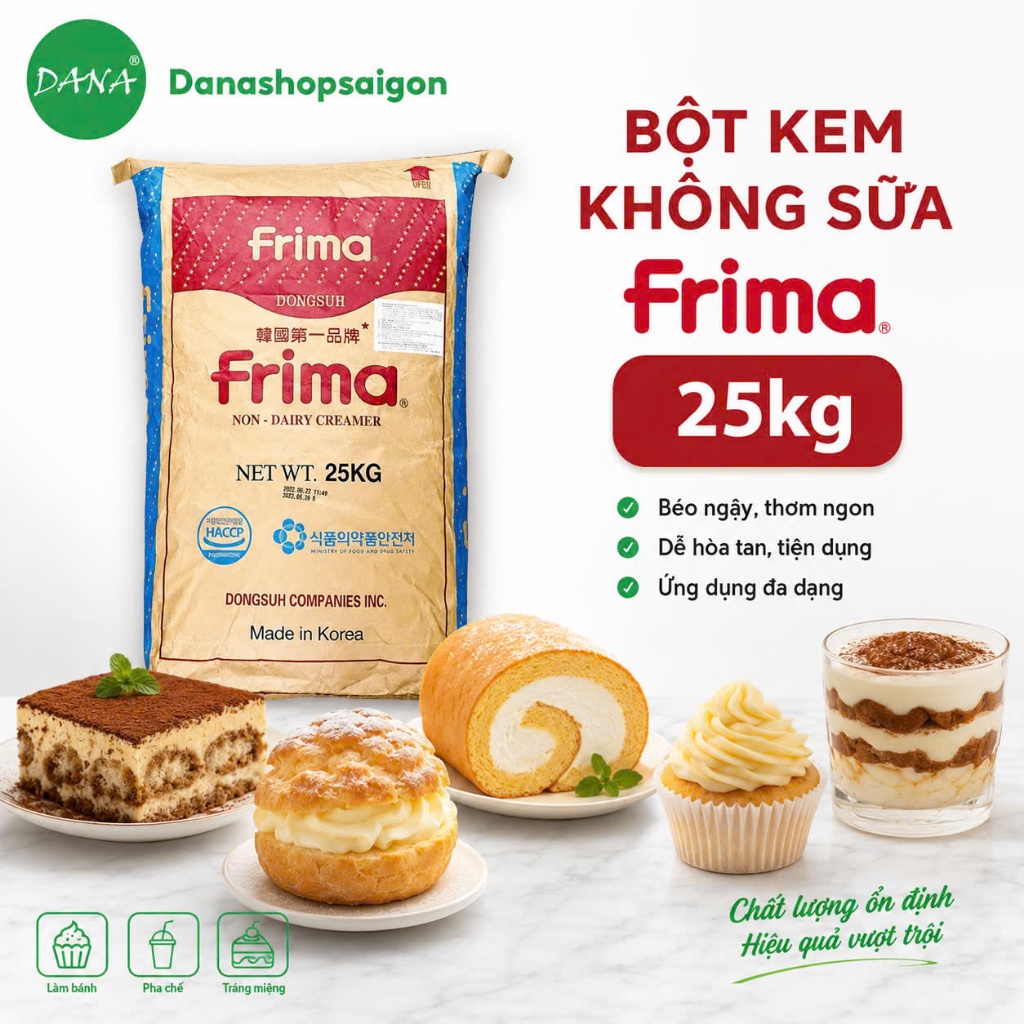 1KG Sữa Bột Kem béo FRIMA HÀN QUỐC (chia lẻ từ bao 25kg)