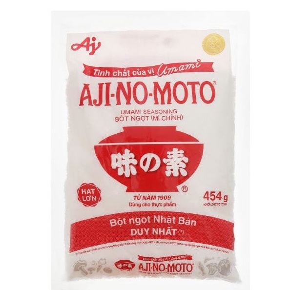 Bột ngọt Ajinomoto 454g (Mì chính Ajinomoto gói 454g)