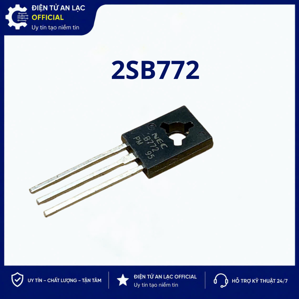 [5 con] Transistor PNP B772 2SB772 3A 30V TO-126