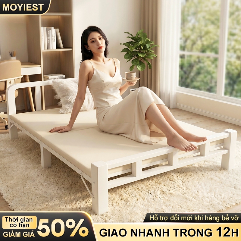MY Giường gấp gọn Giường Gấp Gọn Cao Cấp Khung Thép 120cm x 190cm Sơn Tĩnh Điện Chịu Tải  400KG