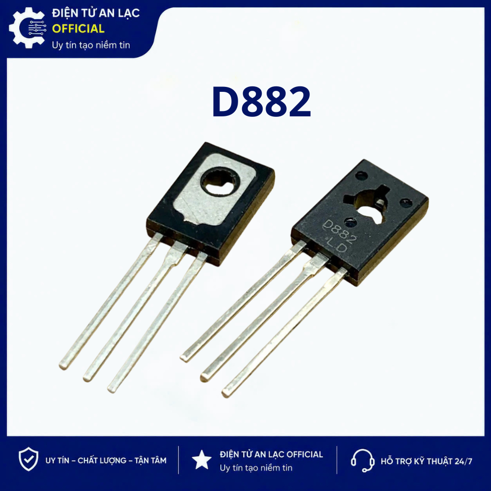 [5 con] Transistor NPN B882 2SB882 3A 40V TO-92 Chính hãng
