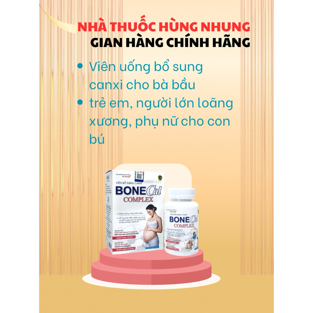 Thực phẩm bảo vệ sức khoẻ canxi Bone cal complex