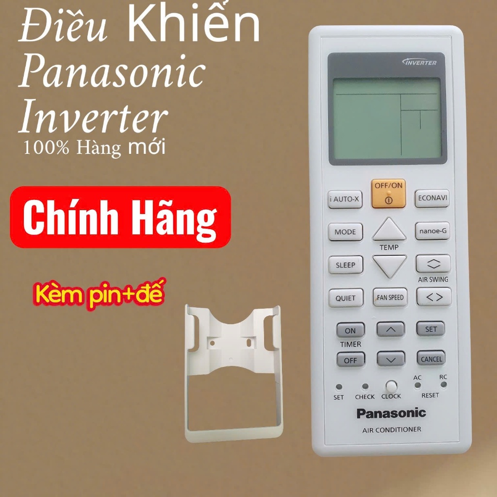 Remote máy lạnh Panasonic Inverter Chính Hãng – Có ECONAVI, Nanoe-G, iAUTO-X