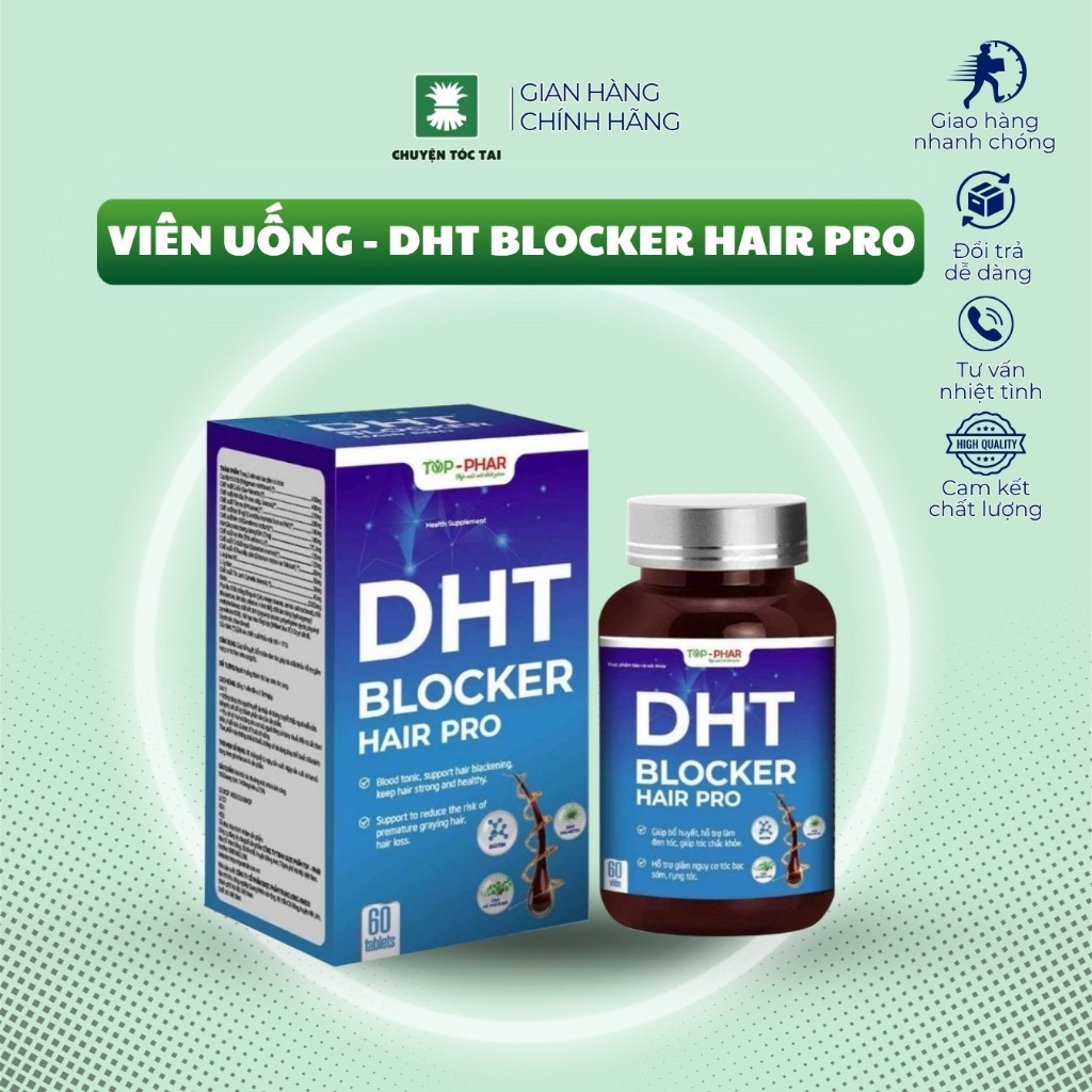 DHT Blocker Hair Pro hỗ trợ mọc tóc, giảm rụng tóc