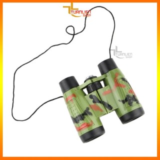 Ống Nhòm Trẻ Em Quân Đội Binoculars Có La Bàn - Đồ Chơi Thám Hiểm Cho Bé Trai, Kính Viễn Vọng Mini Cho Bé