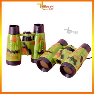 Ống Nhòm Trẻ Em Quân Đội Binoculars Có La Bàn - Đồ Chơi Thám Hiểm Cho Bé Trai, Kính Viễn Vọng Mini Cho Bé