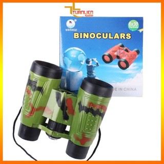 Ống Nhòm Trẻ Em Quân Đội Binoculars Có La Bàn - Đồ Chơi Thám Hiểm Cho Bé Trai, Kính Viễn Vọng Mini Cho Bé