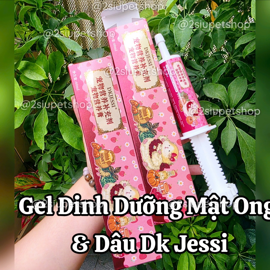 [ Dk JESSI]  Gel dinh dưỡng Dk Jessi Vị Dâu & Mật Ong giúp Bổ sung vitamin, phục hồi sau bệnh / hams
