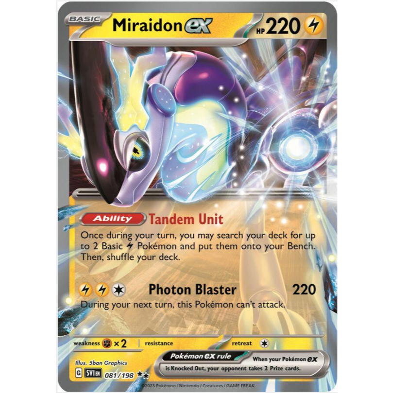 [Thẻ bài Pokemon TCG]  Miraidon ex - 081/198 - Ultra Rare