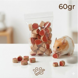 Bò Cuộn Sushi Cho Hamster - Thức Ăn Vặt Giàu Dinh Dưỡng Cho Thú Cưng
