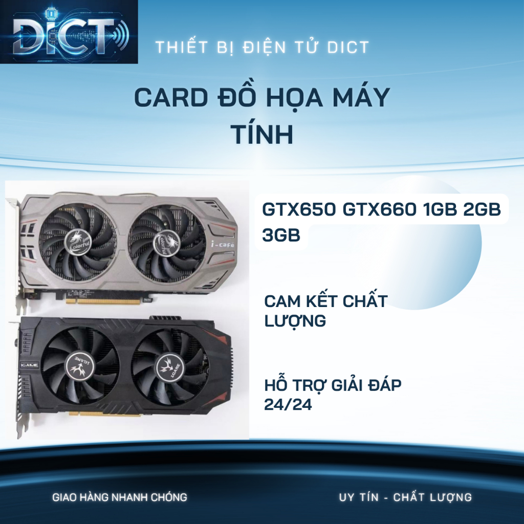 Card đồ họa máy tính để bàn đã qua sử dụng GTX650 GTX660 1GB 2GB 3GB DDR5