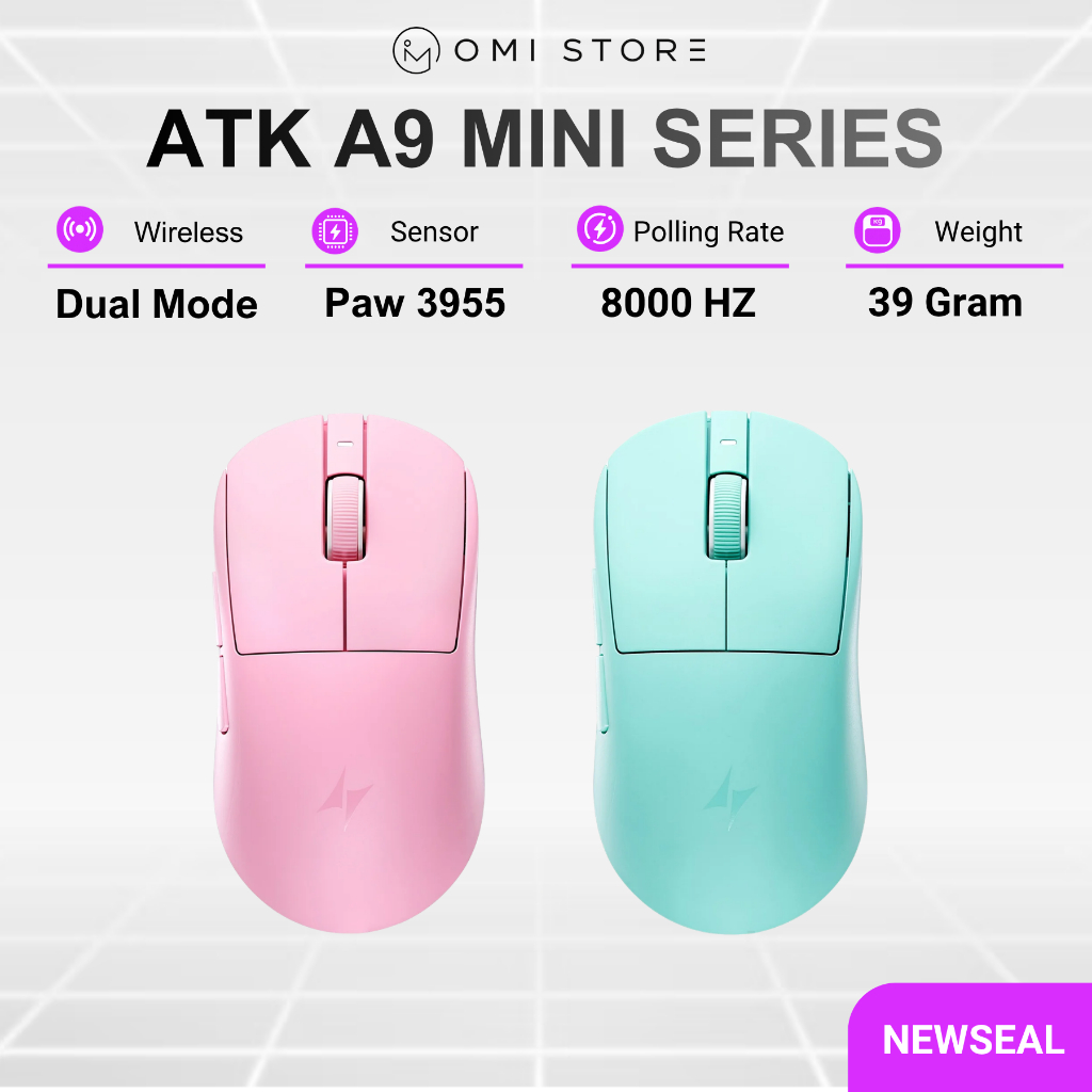 Chuột Gaming Không Dây ATK Dragonfly A9 Mini | A9 Mini Plus  - PAW 3955 - BH12T | BigBuy360 - bigbuy360.vn