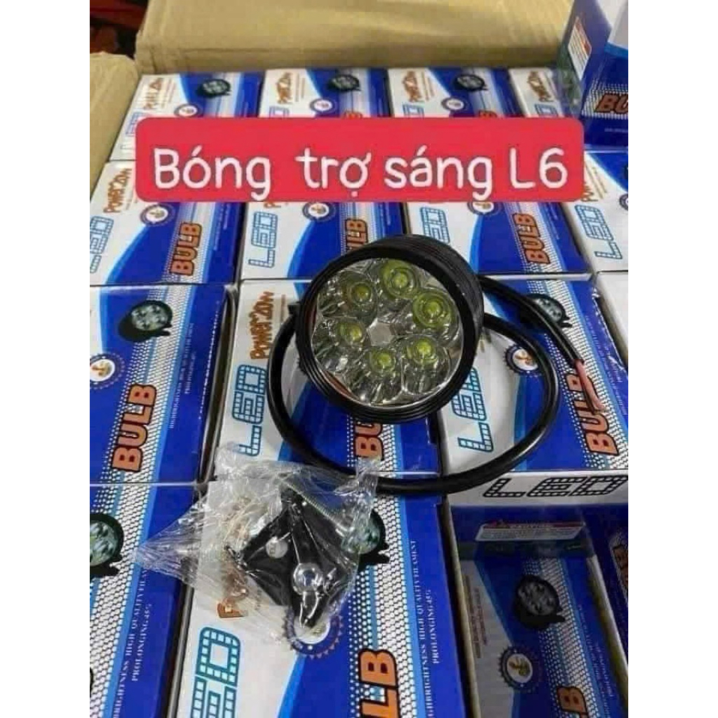 Bóng Trợ Sáng L4 , L6 Hàng Cao Cấp Dùng Cho Xe Máy , Xe Điện 12v-48v