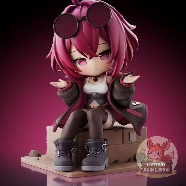 Mô Hình Figure Honkai Star Rail Kafka Chibi Dáng Ngồi Trang Trí Bàn Làm Việc Quà Tặng