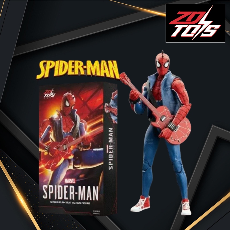 Mô Hình Marvel Spider-Man Spider-Punk ZD Toys 7 Inch Action Figure – Hobie Brown Chính Hãng
