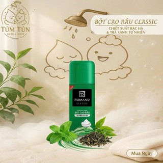 Bọt Cạo Râu Romano Classic/Force 175g Chính Hãng – Bọt Mịn Cạo Êm, Làm Mềm Râu, Hương Thơm Nam Tính