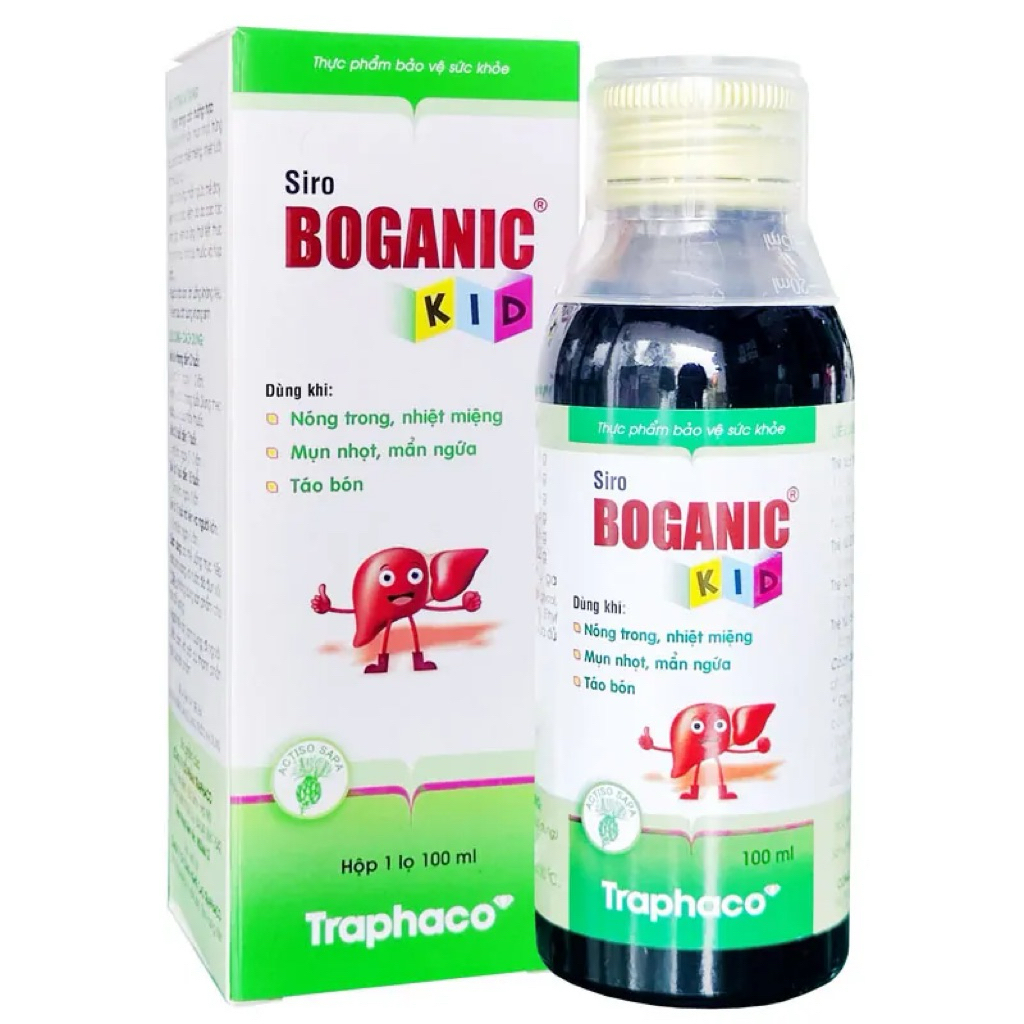 TPBVSK BOGANIC KID- Hỗ Trợ nóng Trong,mụn Nhọt- Táo bón