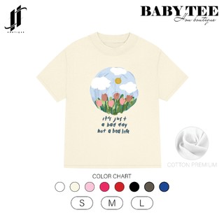 Áo thun nữ BABY TEE 100% Cotton 250gsm SKY Cổ Tròn   AT23