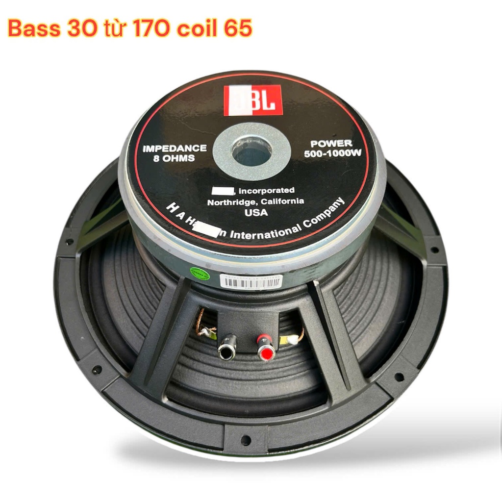 loa bass 30 jB coil 65 từ 170 khung nhôm từ 170 coil 65 hàng nhập bass cực bay - giá 1 củ