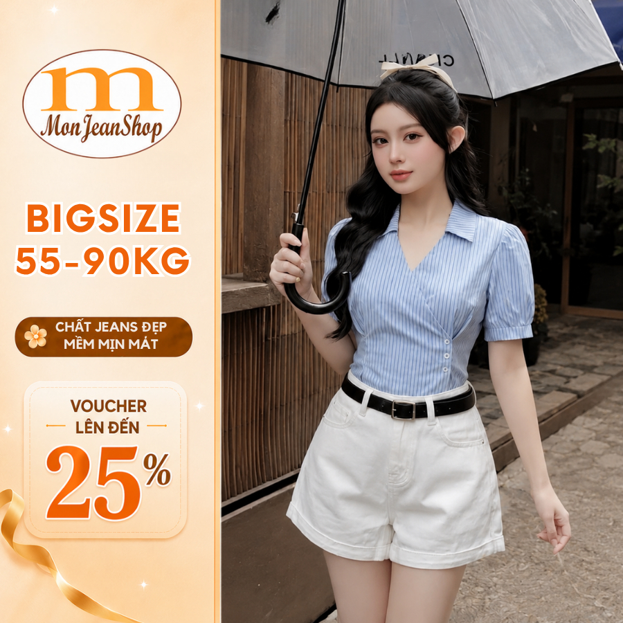 [HÀNG LOẠI 1] Quần Short Jean Bigsize Nữ - Quần Sooc Chất Denim Cao Cấp Dày Dặn Hách Dáng QC8801 | BigBuy360 - bigbuy360.vn