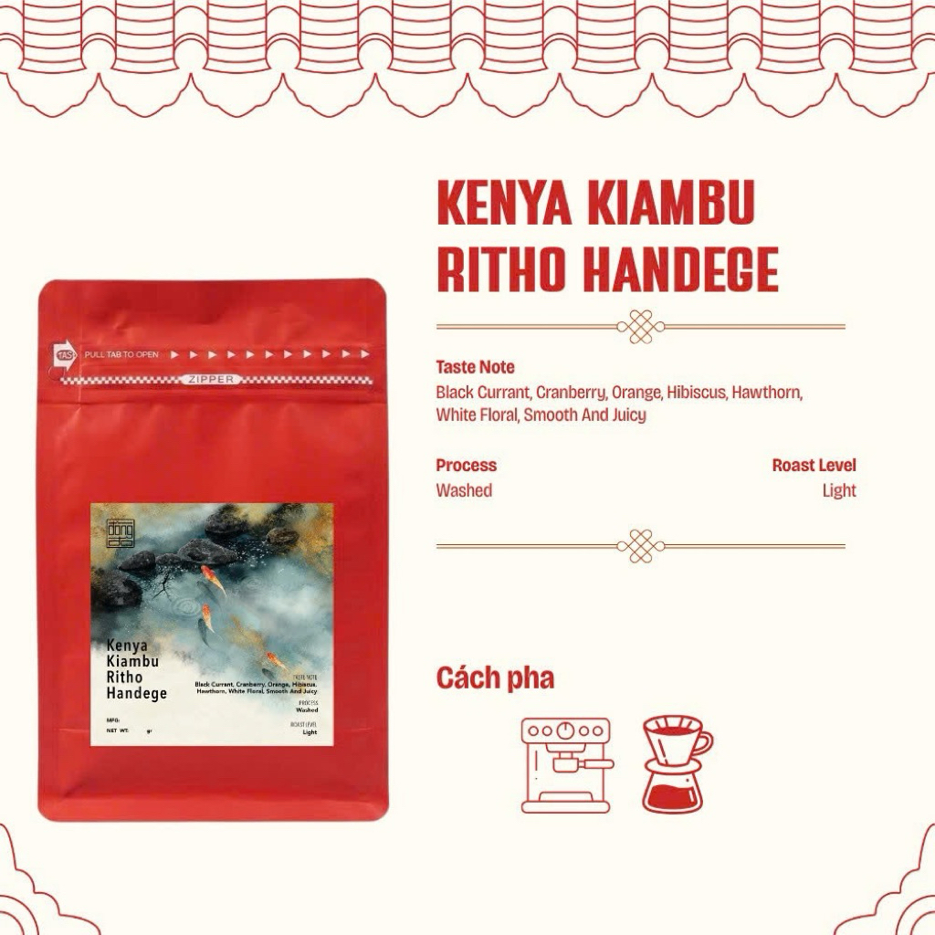 Cà phê Kenya Kiambu Ritho FCS Handege - Washed Process