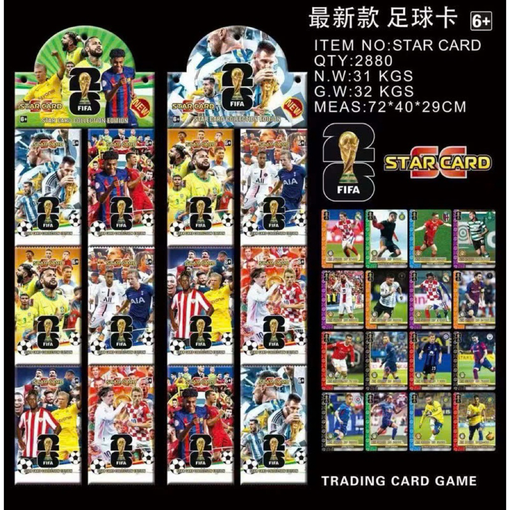 Thẻ Bài Cầu Thủ Bóng Đá NEW (36pack/288thẻ) cards