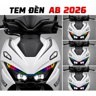 Air Blade 2026 Tem Dán Đèn Demi AB 2026, Decal Đổi Màu Đèn Air Blade Chống Nước