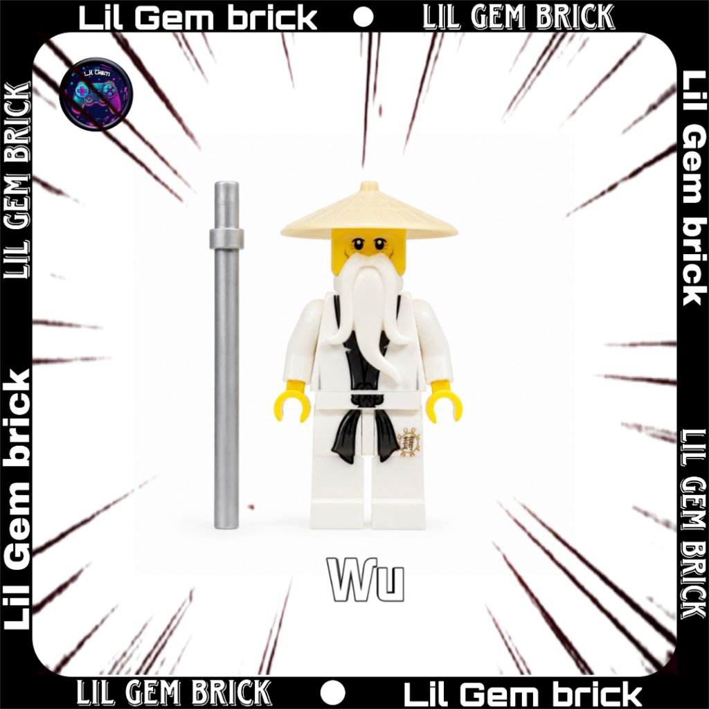 (ĐỒ CỔ, HIẾM) ĐỒ CHƠI LẮP RÁP NHÂN VẬT SƯ PHỤ WU NINJAGO DECOOL
