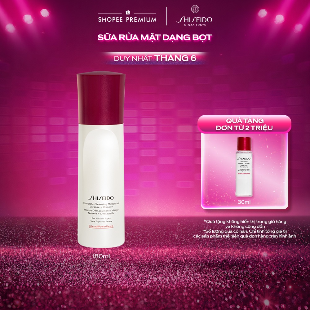 Sữa rửa mặt Shiseido Complete Cleansing Micro Foam 180ml