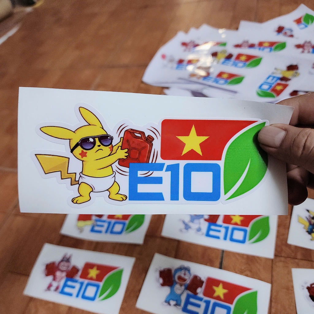 TEM DÁN NẮP BÌNH XĂNG E10