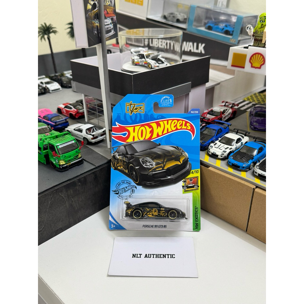 Xe Hot Wheels PORSCHE 911 GT3 RS Troy ( card mỹ )