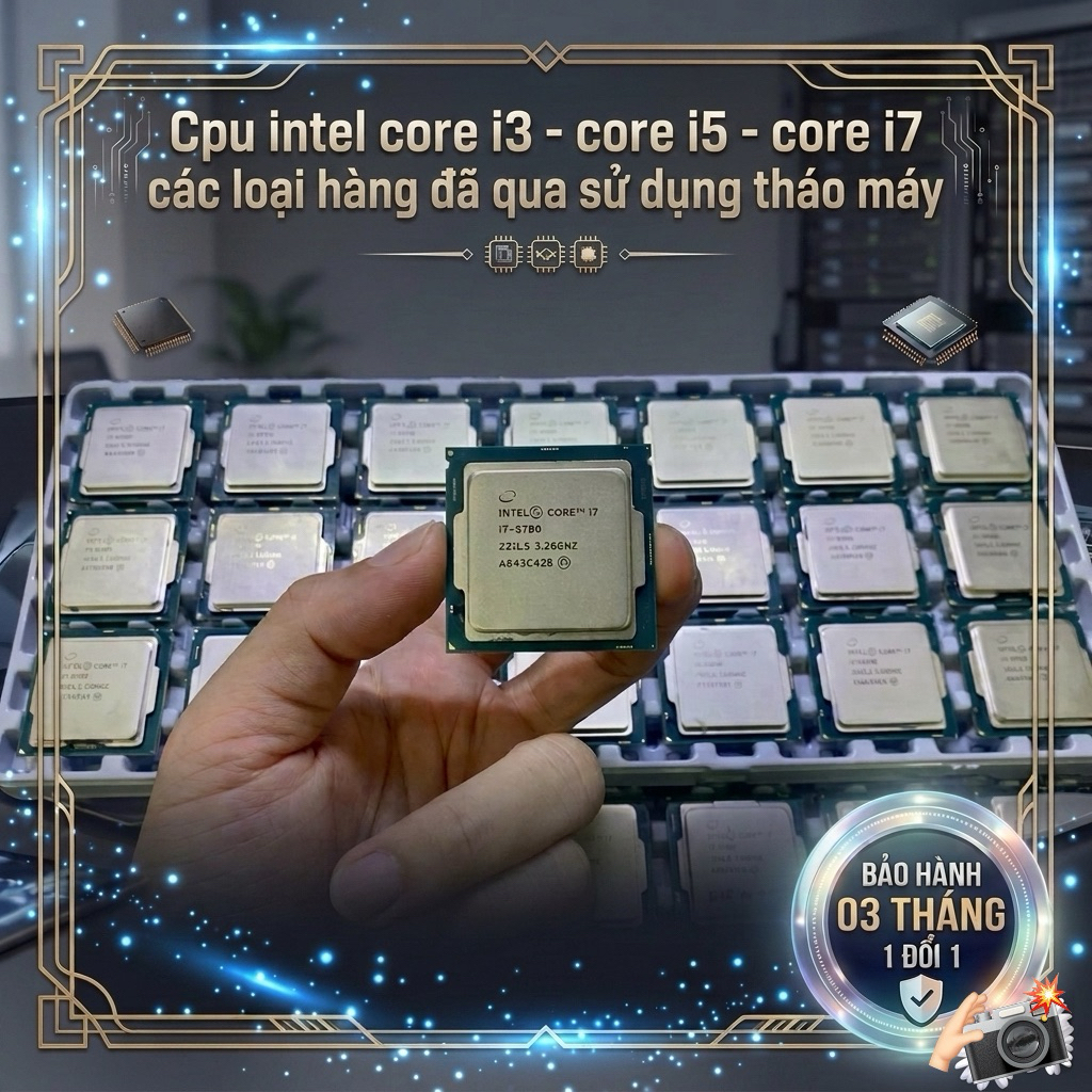 Cpu core i3 8100,i3 9100,i5 6500T,6500,i5 7400,i5 7500,i5 8500,i5 9500,i5 10400,11400,i7 6700,i7 770