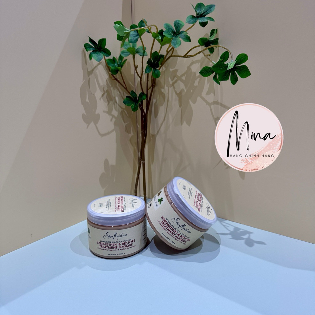 Mặt nạ dưỡng tóc SheaMoisture Jamaican Black Castor Oil Strengthen & Restore Leave-In Conditioner 34