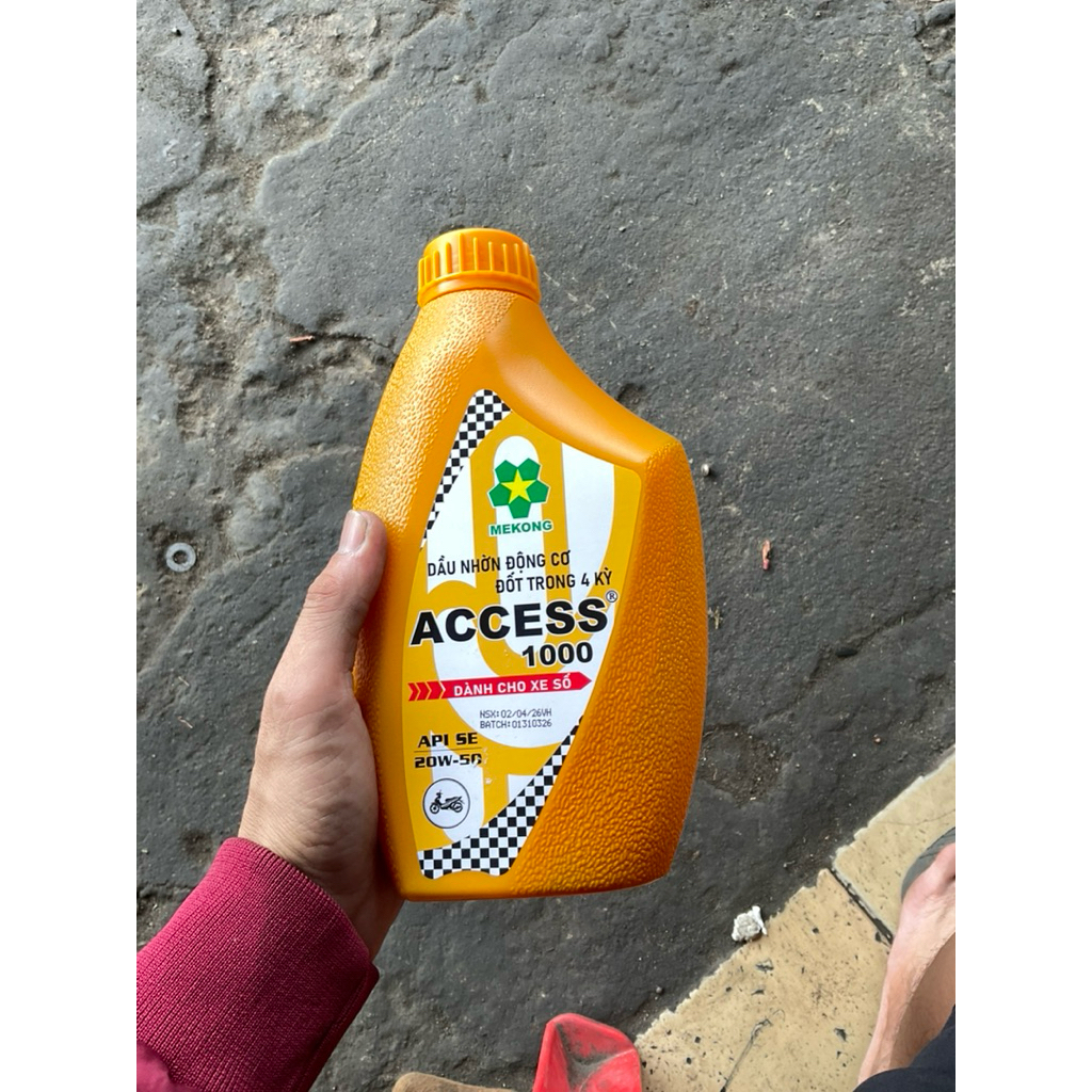 24 chai dầu nhớt xe máy MEKONG ACCESS 1000 GIÁ SỈ 1 LÍT