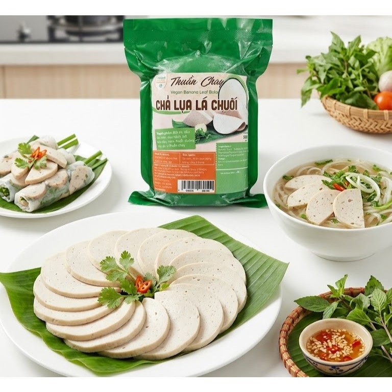 Chả Lụa Lá Chay Thiên Nhiên Nguyên Hỷ - 500g