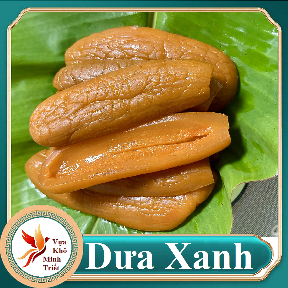 1kg Dưa Gang Xanh  Muối Giòn Bằng Muối Chay Tự Nhiên, Trái To Chẻ Đôi- VỰA KHÔ MINH TRIẾT
