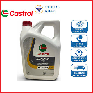 Dầu hộp số tay, cầu xe ô tô Castrol Axle 80W-90 API GL5 Can 4L