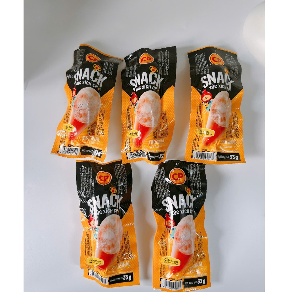 Combo 5 gói Snack Xúc Xích CP Vị Original_ ăn vặt, food, ngon