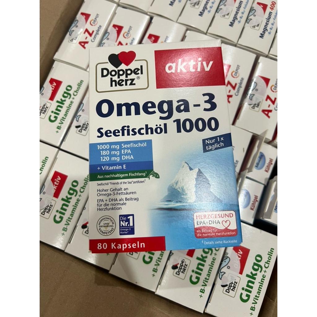 [Hàng Đức] Omega 3 Doppelherz Aktiv