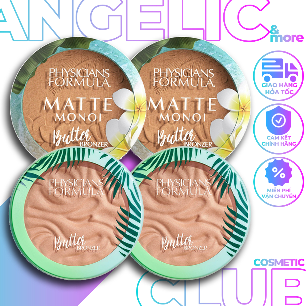 Physicians Formula Butter Bronzer, Phấn Bronzer Tạo Hiệu Ứng Da Rám Nắng Tự Nhiên, Mịn Mượt, Dễ Tán