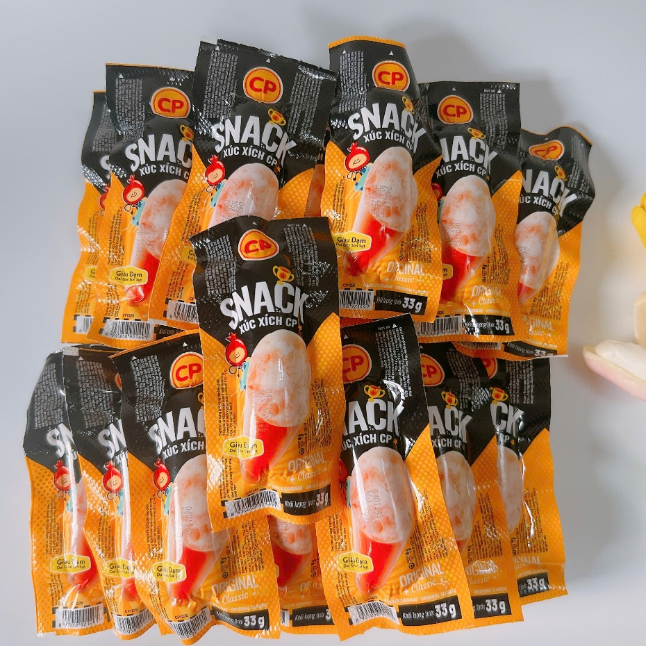 Combo 20 gói Snack Xúc Xích CP Vị Original_ ăn vặt, food, ngon