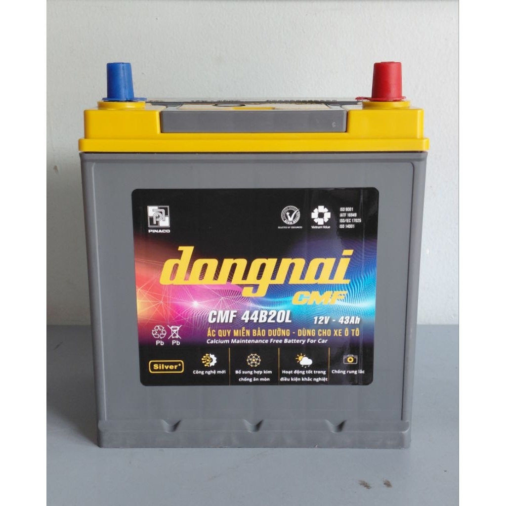 Bình ắc quy 12v khô đồng nai CMF 44B20L (12V, 43ah), morning, i10, city, xpander, etiga