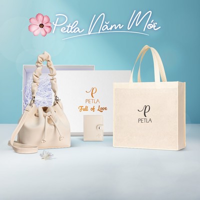 Túi đeo vai da nữ dây rút Petla LN09