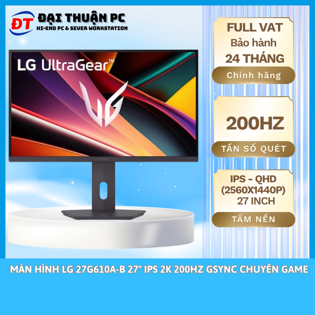 Màn hình LG 27G610A-B 27" IPS 2K 200Hz Gsync chuyên game