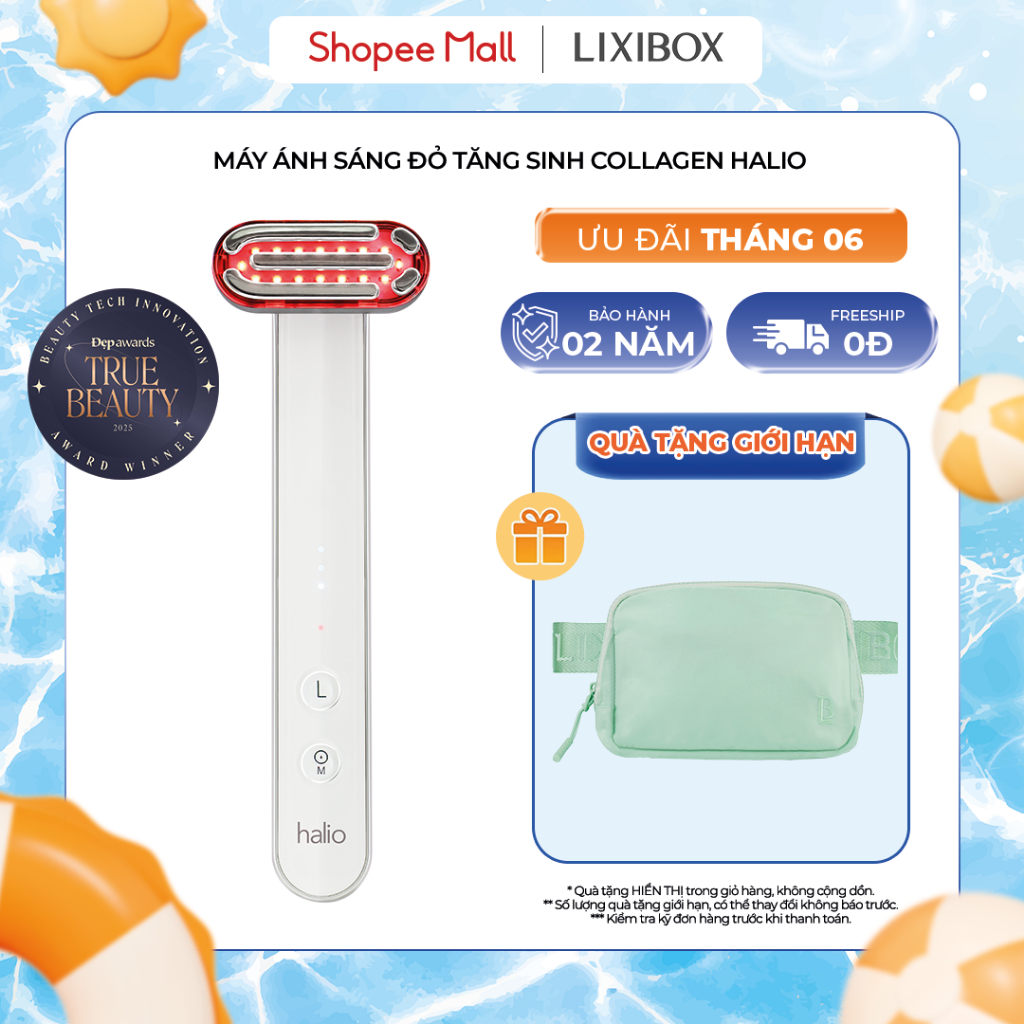 [SPLIVE] Máy Ánh Sáng Đỏ Giúp Trẻ Hoá Da Halio Red Light Therapy Device 3 in 1