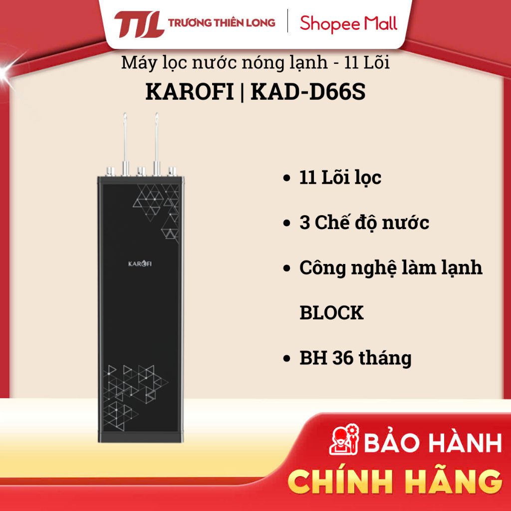KAD-D66S / KAD-D66S PRO - Máy Lọc Nước Karofi (2 Vòi 3 Chế Độ Nước) [TOÀN QUỐC]
