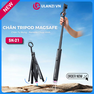 Ulanzi SK-21 - Chân Tripod Magsafe Dành Cho Điện Thoại, Chiều Cao Tối Đa 180cm, Có Remote Chụp Ảnh, Chân Tự Bung